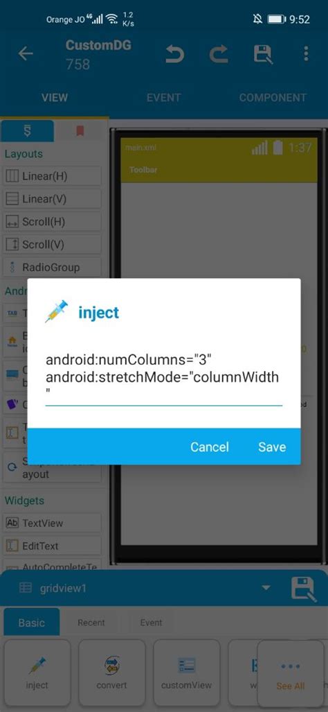 Sketchub • Gridview with dialog