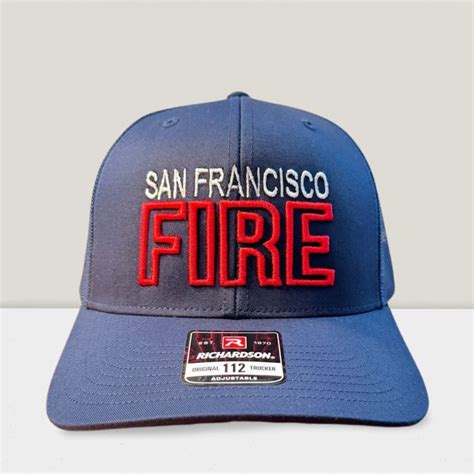 Custom Fire Department Hat, 3D Puff Firefighter Hat, Personalized Fire Department Hat, Gift for ...