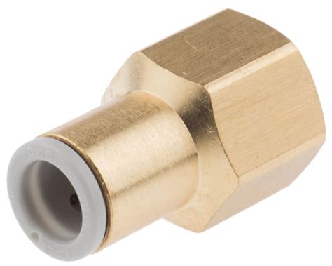 KQ2F08-02A SMC | SMC KQ2 Series Straight Threaded Adaptor, Rc 1/4 ...