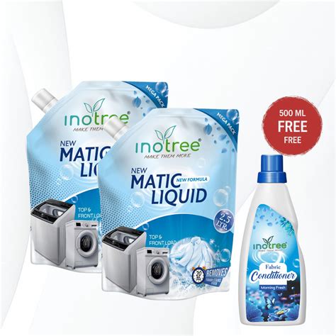 Inotree Matic Detergent Liquid New Formulation Top Load & Front Load L ...