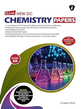 Frank ISC Chemistry Sample Papers Class 12 | 2025–26 Edition | Solved ...