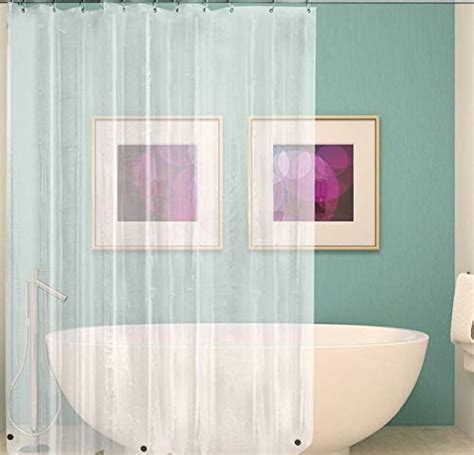 PLORARY Small Size Bath Curtain Liner Waterproof Eco-Friendly PEVA ...