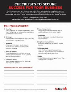 check for open store opening and closing checklist for managers check for open store opening and closing checklist for managers