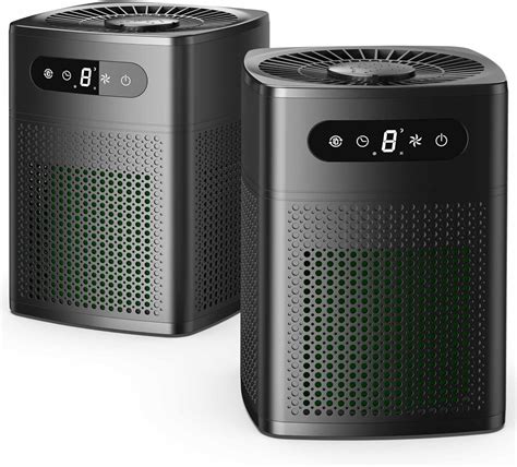 Amazon.com: 2 Pack Air Purifiers for Home Bedroom, H13 True HEPA Filter ...