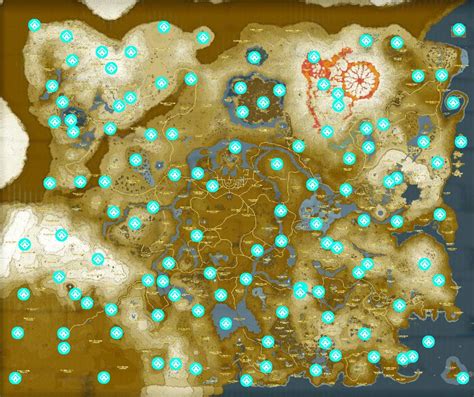 Legend Of Zelda Breath Of The Wild Full Map Maps Tears Of The Kingdom