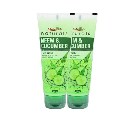 Multani Naturals Neem & Cucumber Face Wash Combo | Useful for Ruduce A ...