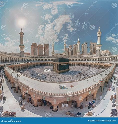 Makkah Al Mukarramah, a Panoramic View of the Kaaba in Mecca Saudi ...