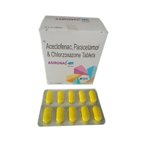 Aceclofenac+ Paracetamol + Chlorzoxazone Tablets Zivon Lifecare