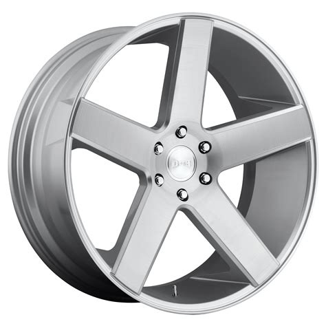 Baller 24x10 Gloss Silver Brushed 6x139.7 (6x5.5) Bolt Pattern 30mm Offset