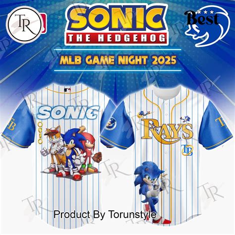 Tampa Bay Rays X Sonic The Hedgehog Game Night 2025 Edition Baseball ...