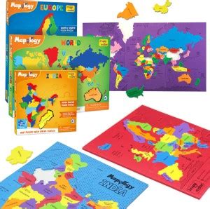 Imagimake Mapology Combo - India, World and Europe - Mapology Combo ...