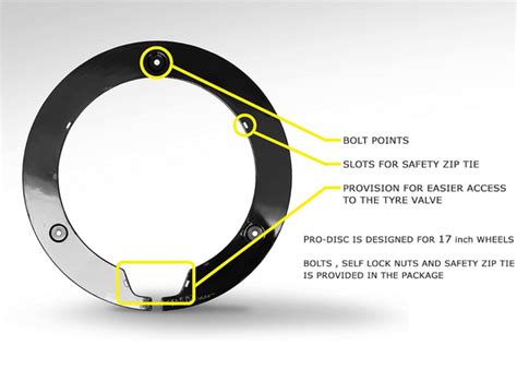PRO-DISC 18 Inch Rear Wheel Cover (Gloss Black) for GT650/Interceptor ...