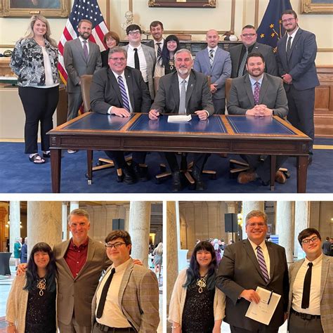 A bill signing ceremony was held for HEA 1160, establishing a pilot ...