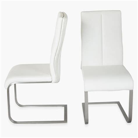 Buy Parlin Glass Top 6-Seater Dining Set with Chairs - White from Home ...