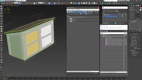3D Large Horizontal Garden Storage Shed | 3D Molier International