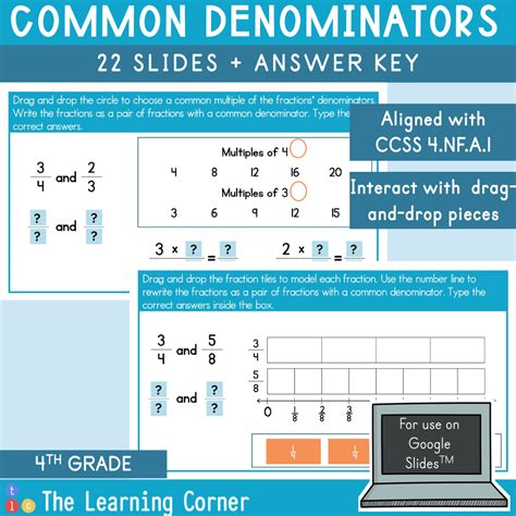 How to find common denominators in fractions?