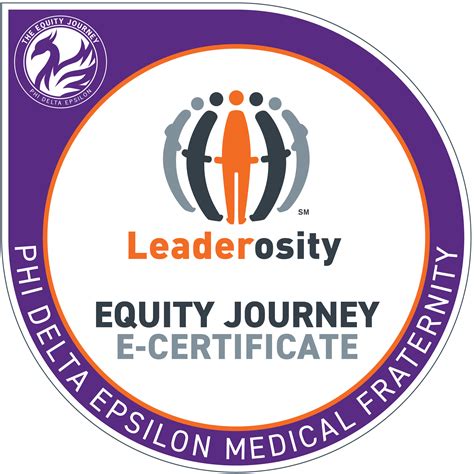 Phi Delta Epsilon Equity Journey E-Certificate - Credly