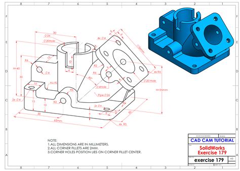 SolidWorks Advanced Exercise Example 的图像结果