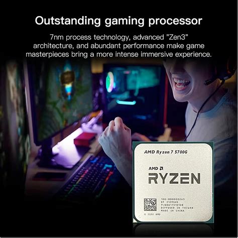 SHGmleZK AMD Ryzen 7 5700G CPU Chip Novo Vega 8 R7 5700G India | Ubuy