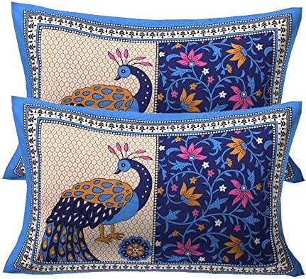 Buy RajasthaniKart Pure Cotton 144TC Pillow Cover (Set of 2 Pillow ...