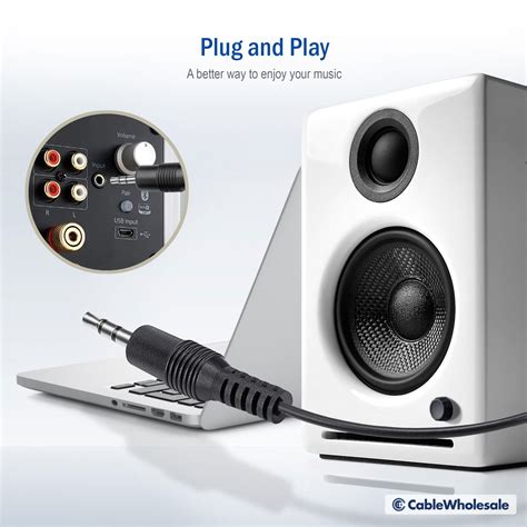 3ft Aux Cable, 3.5mm Stereo Male