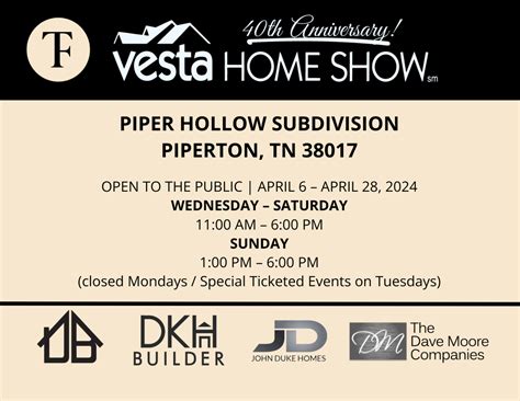 2024 VESTA Home Show - The Firm