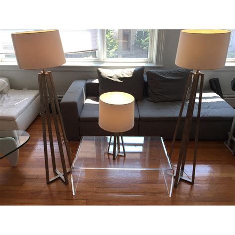 Target Threshold Metal Linear Floor Lamp + 2 Table Lamps - Set of 3 ...
