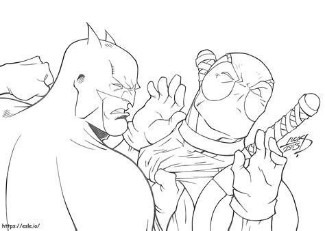 Deathstroke Vs Deadpool coloring page