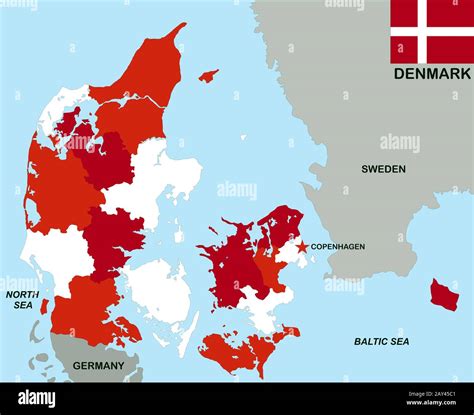 Denmark on map
