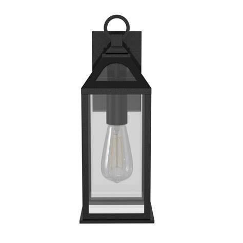 allen + roth Cogburn 1-Light 13.5-in H Black Led, Outdoor Wall Light ...