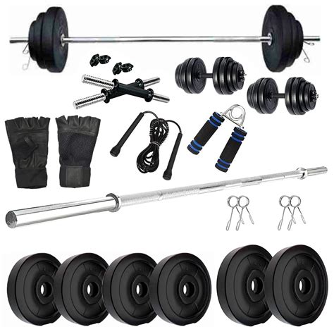 SX Fitness Home Gym Combo, Home Gym Set, Gym Equipment, 14kg PVC Weight ...