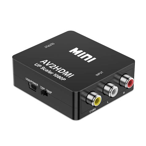 Tobo KLKE AV to HDMI Converter, RCA Composite CVBS to HDMI Adapter