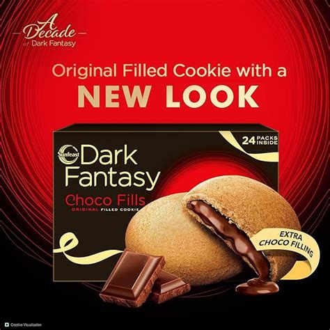 Sunfeast Dark Fantasy Choco Fills, 300g, Original Filled Cookies with ...