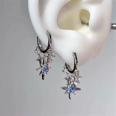 Starlit Sky Hoop Earrings – A Little Extra