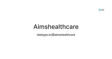 Aimshealthcare — Teletype