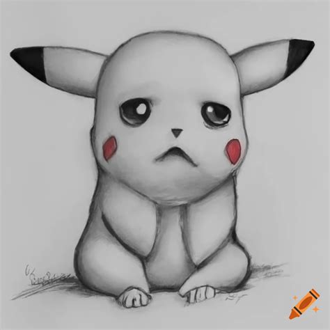 Sad Pikachu Drawing
