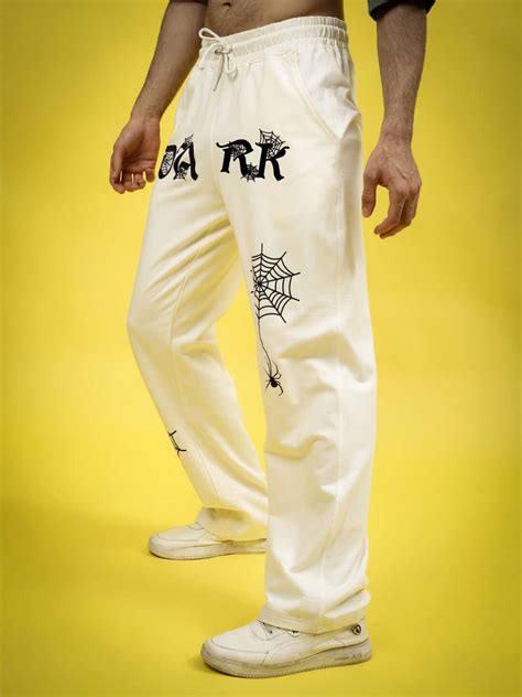 DARK WEB RELAXED JOGGER OFF-WHITE | Buy Online at Wearduds India