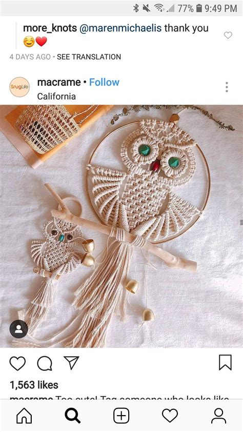 Macrame Owl Pattern 的图像结果