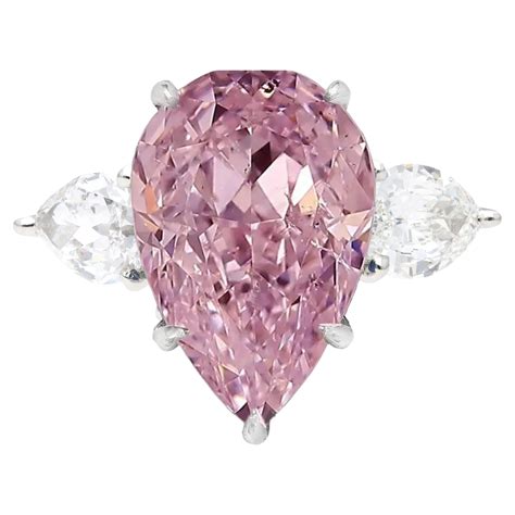 Hot Pink Diamond Ring