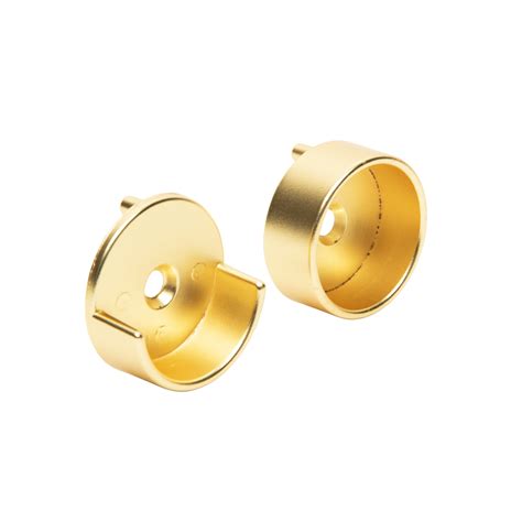 1-5/16" Matte Brass Closet Rod End Supports (Open + Closed) – The ...