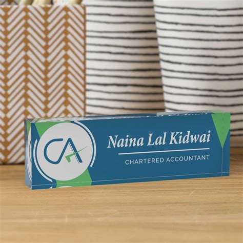 Desk Name Plates for CA, CFA, CMA & CS – Housenama