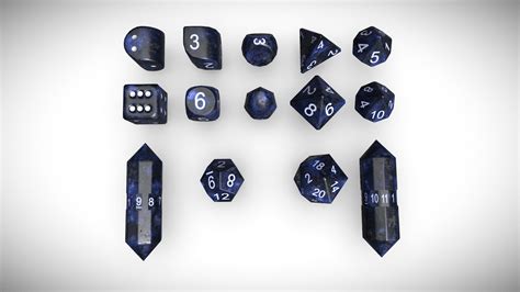 Customizable Dice Set (D2-D20) – Space-Themed - Buy Royalty Free 3D model by Chronocraft ...