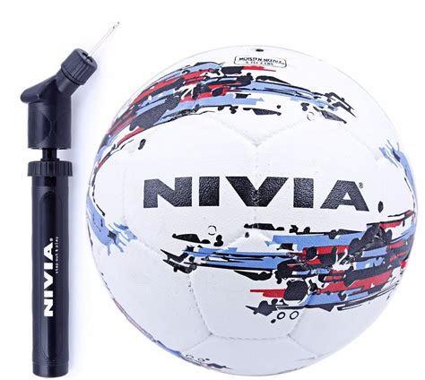 Buy NIVIA Storm Football+ Ball Pump-Double Action (White) Online at Low ...