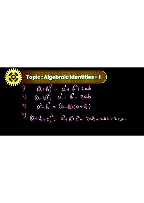 YORK Basic Identities and Logarithm Notes for Algebra Course - Studocu