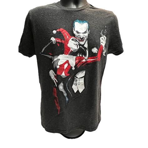 Dc Comics Joker and Harley Quinn Shirt Alex Ross Batman Villains Comic ...