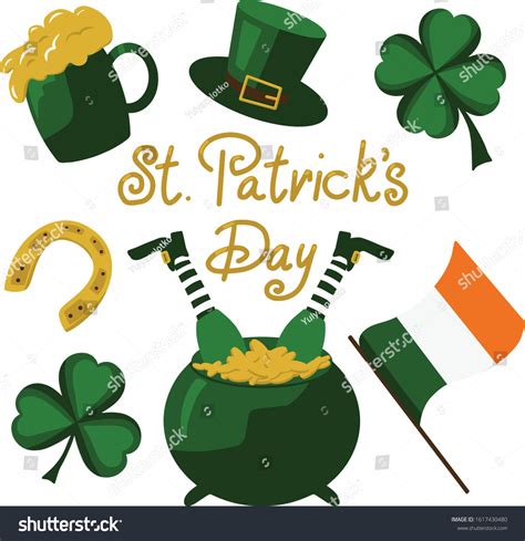Set St Patricks Day Symbols Vector Stock Vector (Royalty Free ...