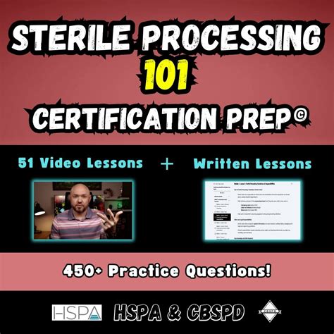 Sterile Processing Certification Essentials – The Sterile Guy LLC