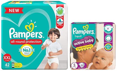 Buy Pampers All round Protection Pants, Double Extra Large size baby ...