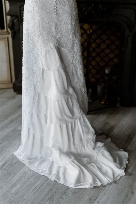 Mermaid Wedding Dress With Long Train / Long Lace Full - Etsy