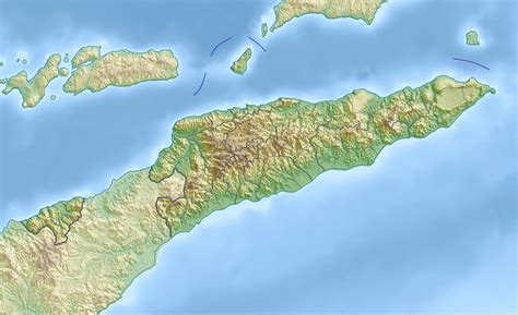 Large relief map of East Timor | East Timor | Asia | Mapsland | Maps of ...